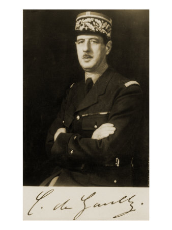 General Charles De Gaulle, Portrait In Military Uniform With Arms Crossed by William H. Walker Pricing Limited Edition Print image