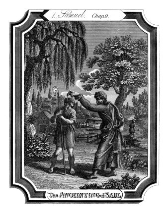 Samuel Anoints Saul, Recognising Him As The Future King Of Israel by Gustave Dore Pricing Limited Edition Print image