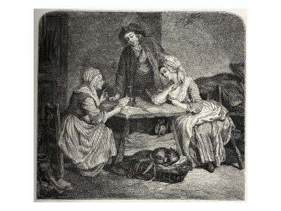 French 18Th Century Fortune-Teller by William Hole Pricing Limited Edition Print image