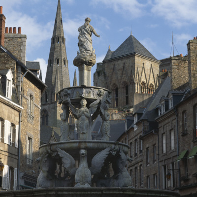 Stone Fountain, Guincamp, Brittany by Joe Cornish Pricing Limited Edition Print image