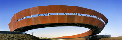 Craigieburn Bypass, Arching Rusting Corten Steel Footbridge, Melbourne by John Gollings Pricing Limited Edition Print image
