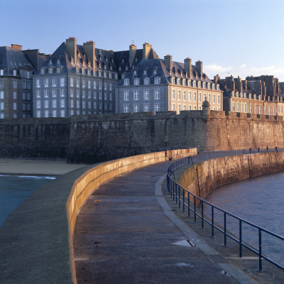 Sea Wall, St Malo, Brittany by Joe Cornish Pricing Limited Edition Print image