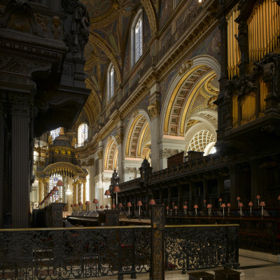 St, Paul's Cathedral, City Of London, London, Organ And High Altar, Architect: Sir Christopher Wren by Richard Bryant Pricing Limited Edition Print image