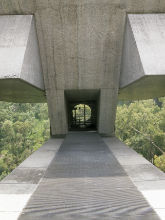 Taller De Arquitectura, Mexico City, 1975, Ramp To Main Entrance, Architect: Agustin Hernandez by Alan Weintraub Pricing Limited Edition Print image