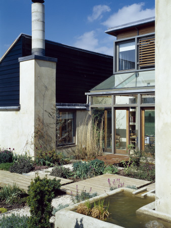 House In Haddenham, Buckinghamshire - Exterior, Architect: Proctor Matthews Architects by David Churchill Pricing Limited Edition Print image