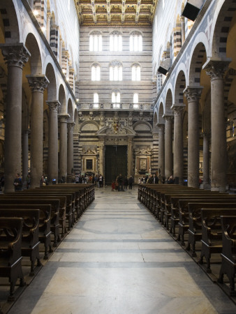 View To Rear Doors Of The Church, The Duomo, Pisa, Italy by David Clapp Pricing Limited Edition Print image