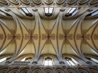 Wells Cathedral, Somerset, 13Th Century Vaulted Ceiling by David Clapp Pricing Limited Edition Print image