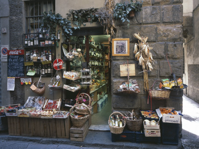 Grocery And Wine Shop, Florence, Tuscany by Colin Dixon Pricing Limited Edition Print image