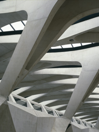 Lyon-Satolas Airport Tgv Station, Lyon, 1989 - 1994, Architect: Santiago Calatrava by John Edward Linden Pricing Limited Edition Print image