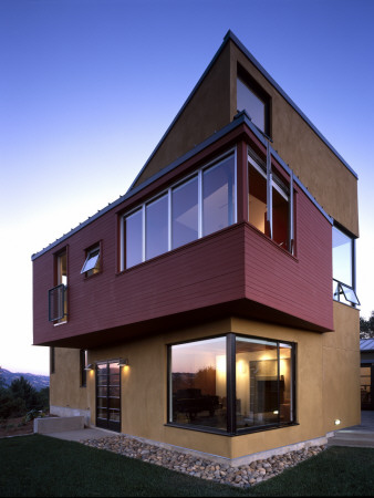 Mann Residence, Sonoma County, California, (Exterior At Dusk), Architect: Fernau And Hartman by John Edward Linden Pricing Limited Edition Print image