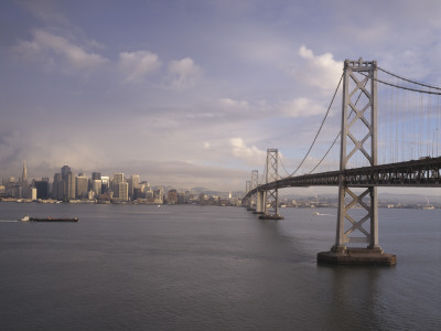 Bay Bridge, Western Span, San Francisco, California, 1933 - 1936, Architect: Ralph Modjeski by John Edward Linden Pricing Limited Edition Print image