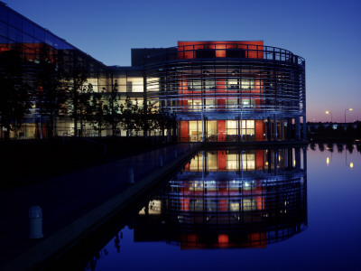 Alexander Graham Bell House, Edinburgh Park, Scotland, Dusk, Bennetts Associates Architects by Keith Hunter Pricing Limited Edition Print image