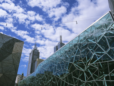 Federation Square, Melbourne, Architect: Lab Architecture Studio by Marcel Malherbe Pricing Limited Edition Print image
