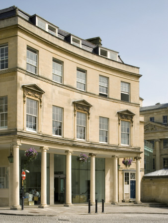 Thermae Bath Spa, Restored 2006, Facade From Street, Grimshaw Architects by Morley Von Sternberg Pricing Limited Edition Print image