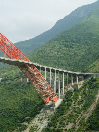 Bridge, Three Gorges, Yangtze River, China by Natalie Tepper Pricing Limited Edition Print image