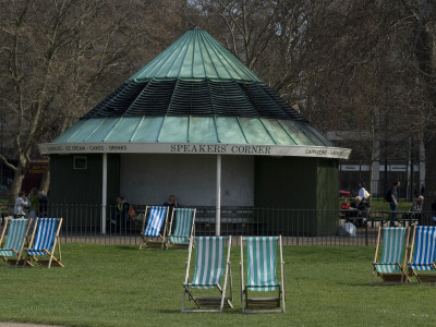 Food Kiosk At Speaker's Corner, Hyde Park, London by Natalie Tepper Pricing Limited Edition Print image