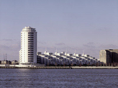 Thames Barrier Park, River Thames London by Peter Durant Pricing Limited Edition Print image