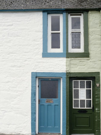 Terrace Of Georgian Cottages, Garlieston, Galloway, Scotland, 1764 by Philippa Lewis Pricing Limited Edition Print image