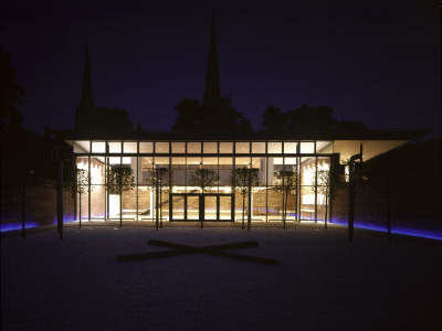 Visitor Interpretation Centre, Coventry, Priory Cloister North End Night Time by Peter Durant Pricing Limited Edition Print image