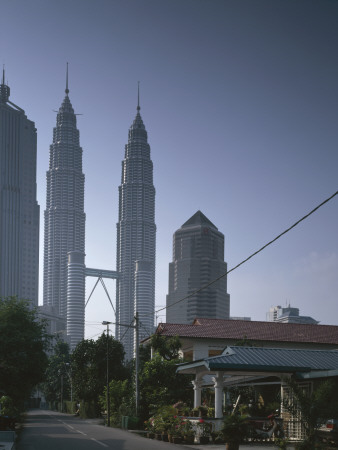 Petronas Towers, Kuala Lumpur, Malaysia, 1998, 1483 Feet Tallest Buildings Until 2004, Cesar Pelli by Richard Bryant Pricing Limited Edition Print image