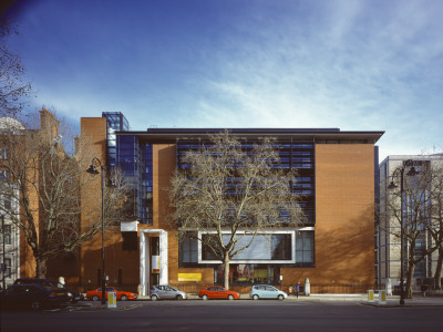 Dana Centre, Science Museum London, Front Elevation, Maccormac Jamieson Prichard Architects by Peter Durant Pricing Limited Edition Print image