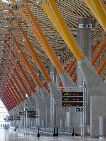 Terminal Building, Barajas Airport, Madrid, Departures, Architects: Rogers And Lamela Partnership by Richard Bryant Pricing Limited Edition Print image