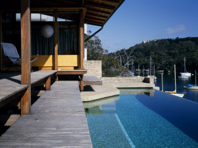 House In Cammeray, Near Sydney, Australia, Sun Deck And Infinity Swimming Pool by Richard Bryant Pricing Limited Edition Print image