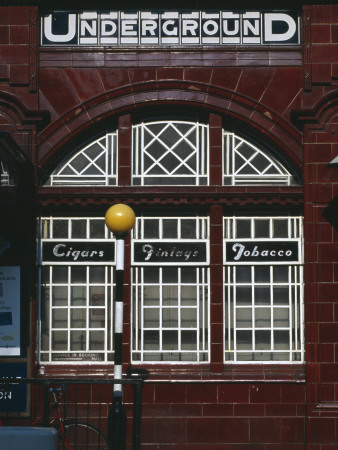 Maida Vale Underground Station, London, Opened June 1915, Glazed Red Tiles Fa?E by Richard Turpin Pricing Limited Edition Print image