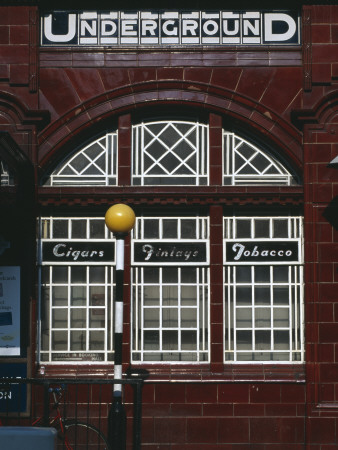 Maida Vale Underground Station, London, Opened June 1915, Glazed Red Tiles Fa?E by Richard Turpin Pricing Limited Edition Print image