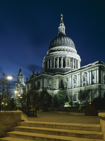 St Paul's Cathedral, London, Nightshot, Architect: Sir Christopher Wren by Richard Turpin Pricing Limited Edition Print image