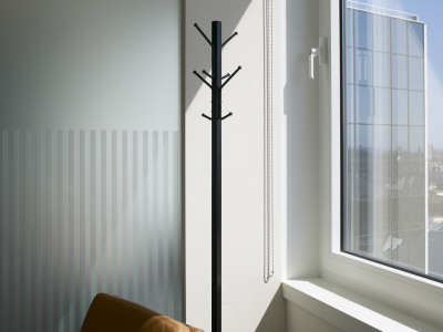 Office Life And Interiors Part Two, Empty Hatstand In Modern Office by Tim Mitchell Pricing Limited Edition Print image