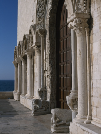 Cathedral, Trani, Puglia, Italy, Doorway, 13Th Century by Valeria Carullo Pricing Limited Edition Print image