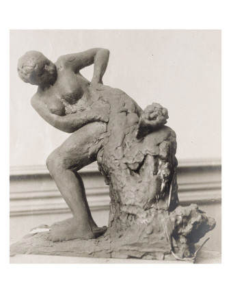 Photo D'une Sculpture En Cire De Degas:Femme Assise S'essuyant La Hanche Gauche (Rf2123) by Ambroise Vollard Pricing Limited Edition Print image
