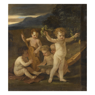 Putti, Concert D'amours by Nicolas Poussin Pricing Limited Edition Print image
