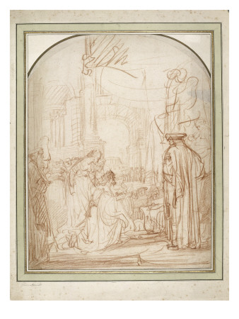 Salomon Adorant Les Idoles by Rembrandt Van Rijn Pricing Limited Edition Print image