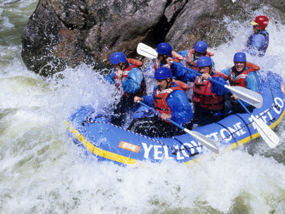 Whitewater Rafting, Montana, Usa by Michael Defreitas Pricing Limited Edition Print image