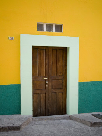 Doorway Entrance, San Miguel, Guanajuato State, Mexico by Julie Eggers Pricing Limited Edition Print image