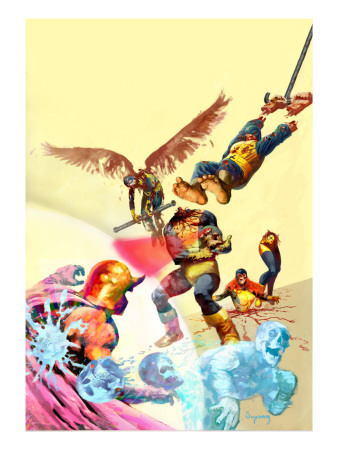 Marvel Zombies #4 Cover: Cyclops, Angel And Beast by Arthur Suydam Pricing Limited Edition Print image