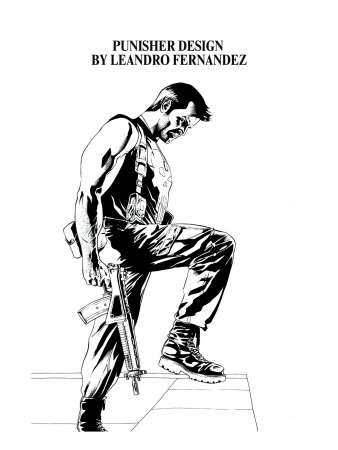 The Punisher Max Hc Tpb: Punisher by Leandro Fernandez Pricing Limited Edition Print image