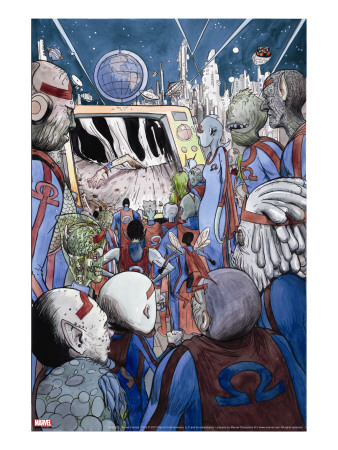 Omega: The Unknown #10 Cover: Marvel Universe by Dalrymple Farel Pricing Limited Edition Print image