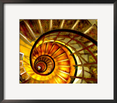 Abstract Nautilus Spiral Staircase by Elaine Plesser Pricing Limited Edition Print image
