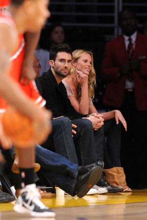 Chicago Bulls V Los Angeles Lakers: Adam Levine by Noah Graham Pricing Limited Edition Print image
