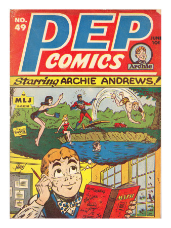 Archie Comics Retro: Pep Comic Book Cover #49 (Aged) by Harry Sahle Pricing Limited Edition Print image
