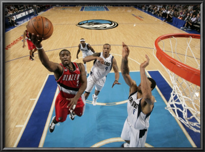 Portland Trail Blazers V Dallas Mavericks: Wesley Matthews And Tyson Chandler by Glenn James Pricing Limited Edition Print image