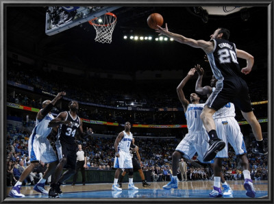 San Antonio Spurs V New Orleans Hornets: Manu Ginobili by Layne Murdoch Pricing Limited Edition Print image