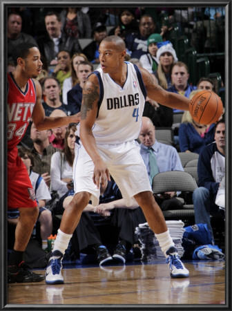 New Jersey Nets V Dallas Mavericks: Caron Butler And Devin Harris by Glenn James Pricing Limited Edition Print image