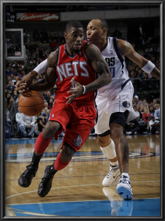 New Jersey Nets V Dallas Mavericks: Terrance Williams And Shawn Marion by Danny Bollinger Pricing Limited Edition Print image