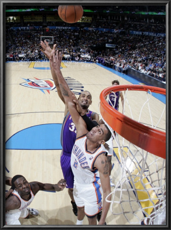 Phoenix Suns V Oklahoma City Thunder: Thabo Sefolosha And Grant Hill by Layne Murdoch Pricing Limited Edition Print image