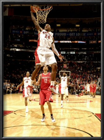 Houston Rockets V Toronto Raptors: Sonny Weems And Kevin Martin by Ron Turenne Pricing Limited Edition Print image