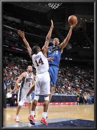 Washington Wizards V New Jersey Nets: Javale Mcgee And Derrick Favors by David Dow Pricing Limited Edition Print image